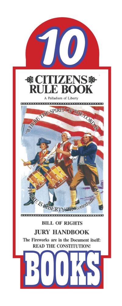 Original Citizens Rule Book Bill of Rights Jury Handbook Pocket Sized (10 pack)