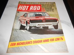Hot Rod Sep 1968, Don Nicholson’s Cougar, Chevy 427, Corvair V8, Pikes Peak