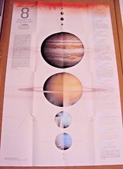 Vintage National Geographic Magazine December 2006 Map The Solar System 8 Planet