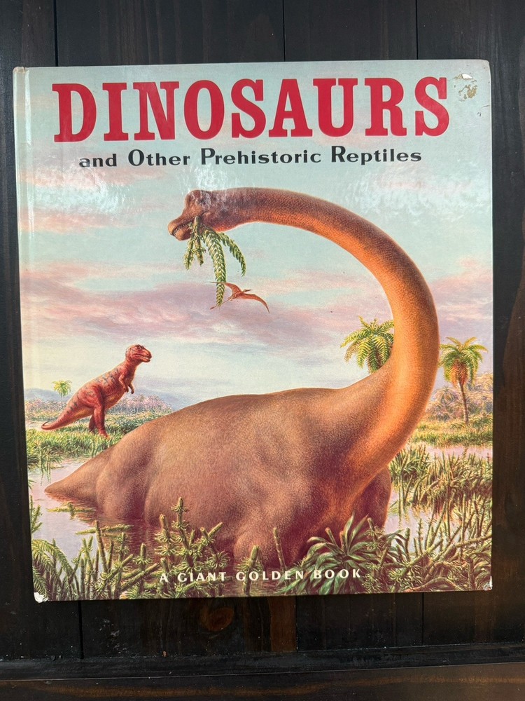 Vintage Children’s Book: Dinosaurs and Other Prehistoric Reptiles Hardcover