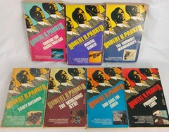 Vintage SPENSER NOVEL Book Lot of 7 Robert B Parker 1970s 1980s Paperbacks WEAR