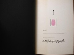David Lynch Signed Art Book Paintings Drawings Treville 1991 Fingerprint Used