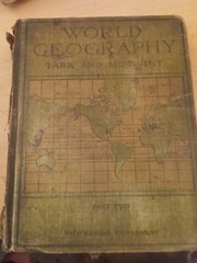 1918 World Geography Hardcover Book