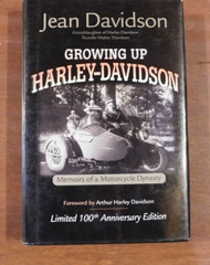 Growing up Harley-Davidson Memoirs of a Motorcycle Dynasty Jean Davidson Signed