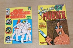 OZ, Cosmic Comics, Issue #1 (1972) and #39 “Thrilling Murder Comics” Adults Only