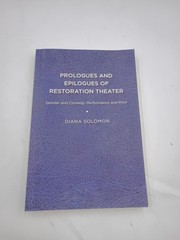 NEW PROLOGUES & EPILOGUES OF RESTORATION THEATER GENDER COMEDY PERFORMANCE PRINT