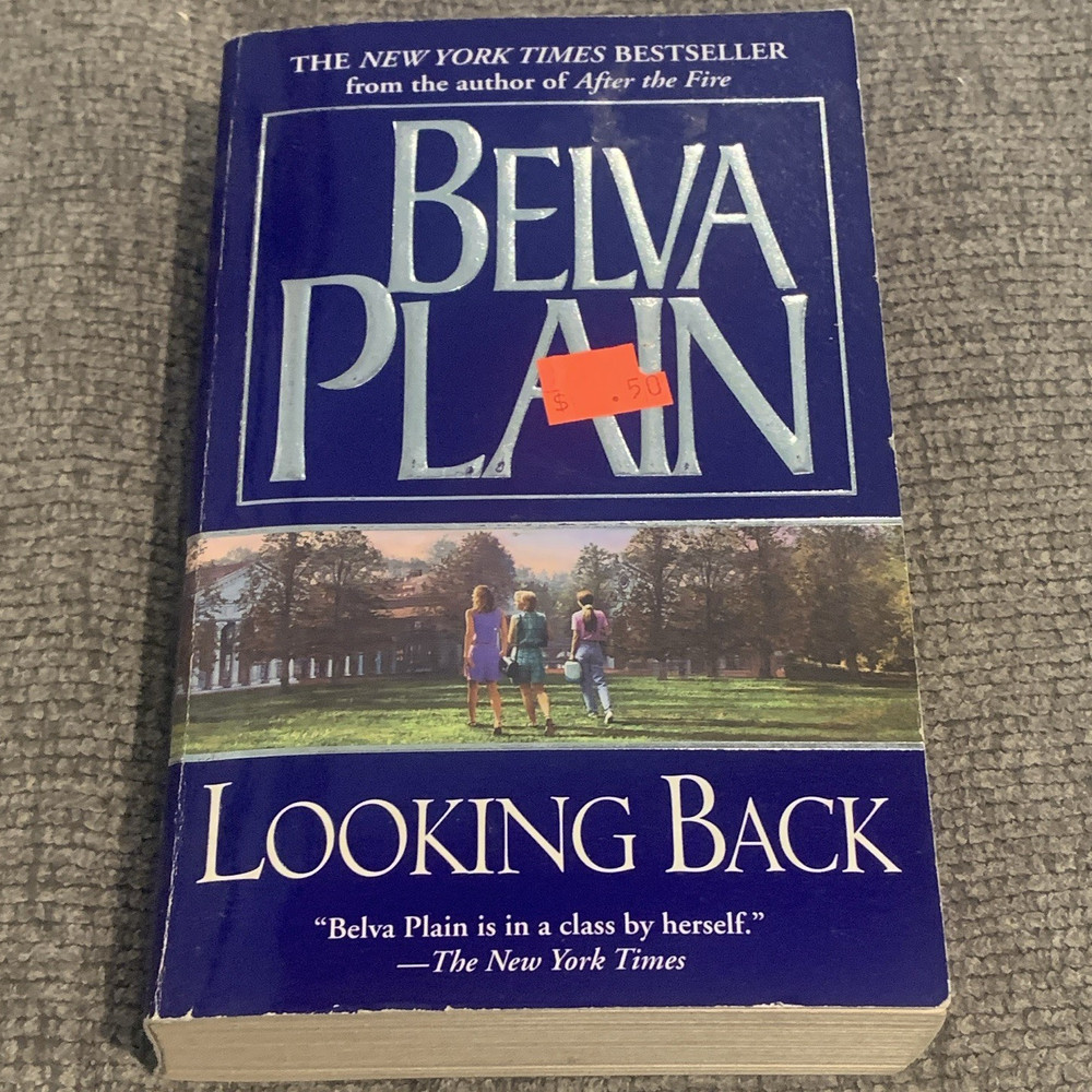 Belva Plain Looking Back Paperback Dell A Dell Book Fiction Adult Friendship