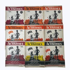 Vintage Childrens Activities Magazine Lot 9 Issues 1949-1952 Puzzles Games Ads