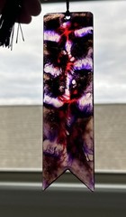 3 Piece Bookmark Set Handmade with Resin And Tassels Multicolor Unique Design