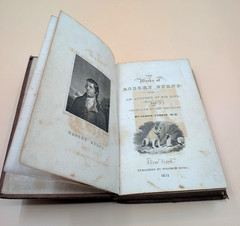 1831 Robert Burns Complete Works Leather 4 Volumes in One Criticism by Currie