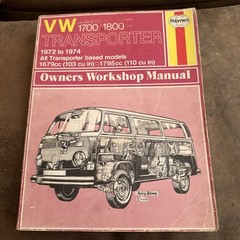 VW Transporter 1700 1800 2000 Car Van Repair Service Manual Haynes 1972-1979