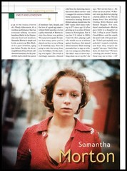 Samantha Morton 1-page clipping 2000 Oscar nominee