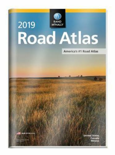 Rand McNally 2019 Road Atlas W/ Vinyl Protective Cover: United States, Canada, M