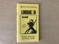 Swahili Phrase Book / Dictionary – Pocket Size – by Language/30