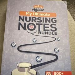 Nurse Nessa My Ultimate Nursing Notes Bundle Study Guide Book 600+ Pages