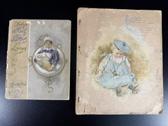 Antique 1891 Maud Humphrey Illustrated Nursery Rhymes + 1904 Baby Book