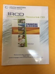 SOUTH-WESTERN CENGAGE LEARNING IRCD INSTRUCTOR’S RESOURCE CD: Financial Algebra