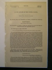 Government Report 1884 Albert G Cage Claims 120 Hogshead of Sugar & Molasses