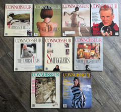 THE CONNOISSEUR Magazine Lot 1986 1989 1990 1991 Art Antiques Luxury Collector