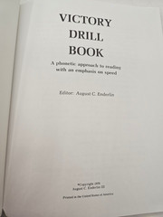 Victory Drill Book A Phonetic Approach To Reading With An Emphasis On Speed HC
