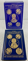 Ignatius Catholic Study Bible – Bonded Leather Hardcover With Slipcase Christ