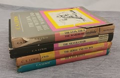 CS Lewis Narnia Book Lot/4 Early or 1st editions HC/DJ 1960s 1 4 5 7 Vintage