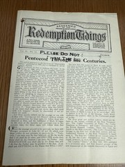 Redemption Tidings – 1943 Pentecostal Magazine – England – History Theology