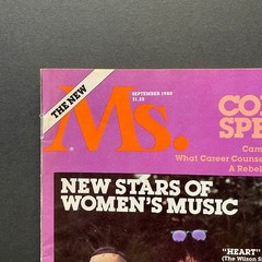 1980 Ms. Magazine • Women Music • Heart • Cris Williamson • Pat Benatar • B-52s
