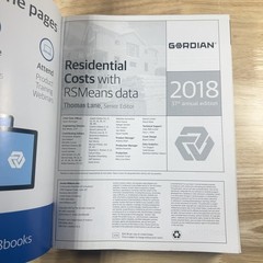 Cordian 2018 37th Annual Edition; Residential Costs with RSMeans Data