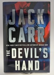 THE DEVIL’S HAND by Jack Carr FLAT SIGNED True 1st Ed./1st Print HCDJ Mylar