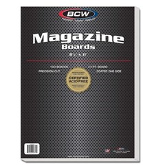 Magazine Backing Boards (8.5 X 11 Inches) -1 Pack (100 Total) | 24-point Solid B