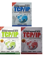 INTERNETWORKING WITH TCP/IP VOL. 1,VOL. 2, VOL.3- IMPORT FEE PAID, DDP SHIPPING