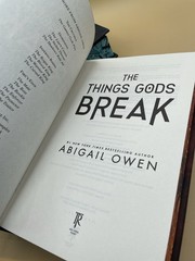 The Games Gods Play; The Things Gods Break Deluxe First edition Hardcovers