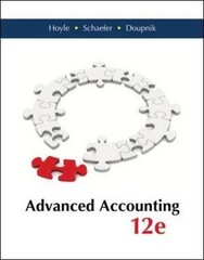 ADVANCED ACCOUNTING – STANDALONE BOOK By Joe Ben Hoyle & Thomas Schaefer *VG+*