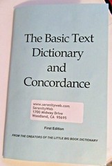 Narcotics Anonymous NA The Basic Text Dictionary and Concordance clean