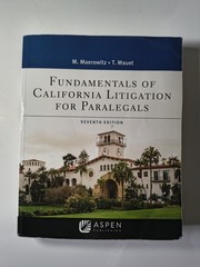 Fundamentals of California Litigation for Paralegals