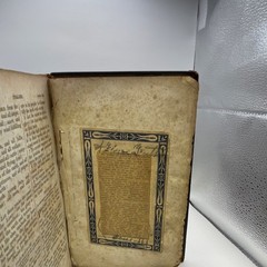 American Bible Society 1843 New Testament Psalms Leather Illustrated Bible Book