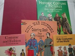 Lot Of 4+ Vintage Costume Books: Folk, Historic, Civil War, Europe Ect (1059)