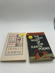 Charles Bukowski Poetry 2 Book Lot Love Is a Dog From Hell Last Night Earth