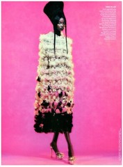 Karl Lagerfeld Iconic Fendi Mohair Haute Fourrure Cape Magazine CLIPPING