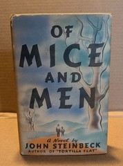 JOHN STEINBECK Of Mice And Men 1937 early book club edition HC/DJ free S/H BCE