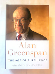 Alan Greenspan The Age of Turbulence Hardcover Biography 2007 Free Shipping