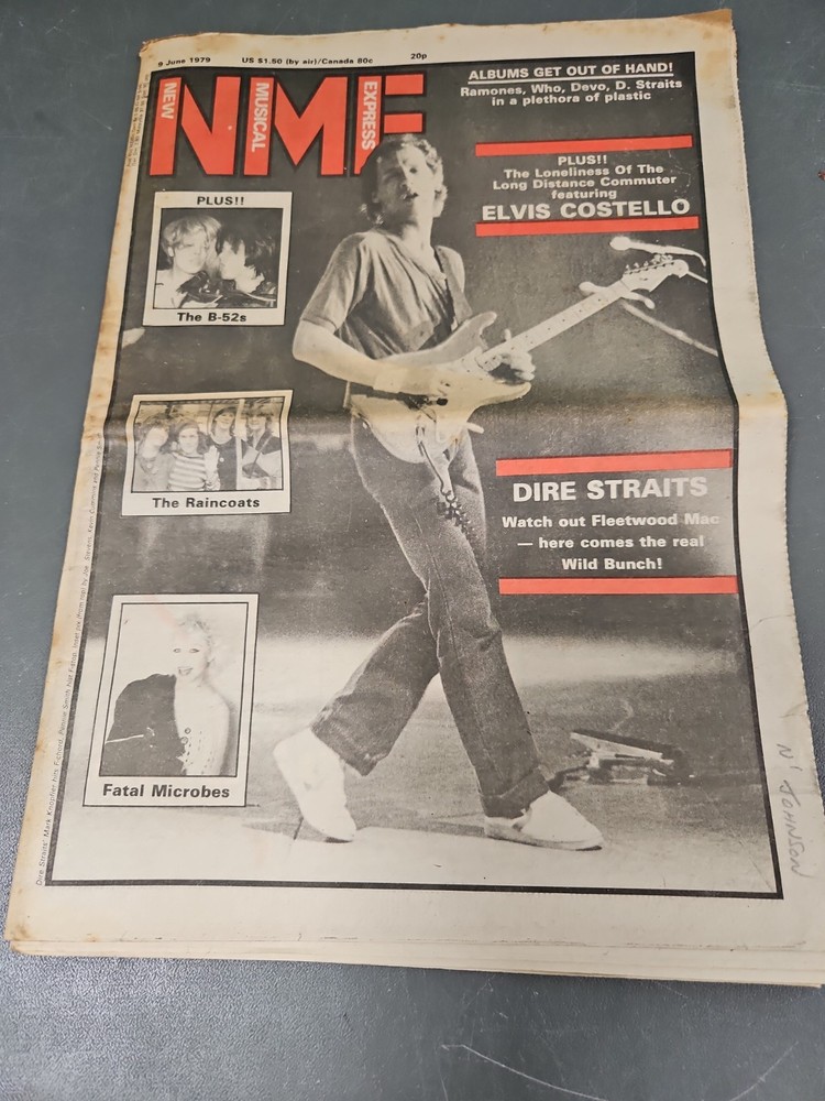 NME New Musical Express June 9th 1979 Dire Straits Cover