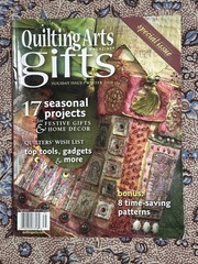 Quilting Arts Magazine gifts Holiday Winter 2008 17 seasonal projects edge wear