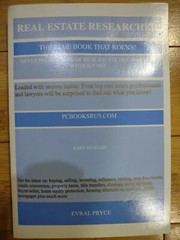 REAL ESTATE RESEARCHER: Path to Real Estate Wealth. Never do Without me! B BK901