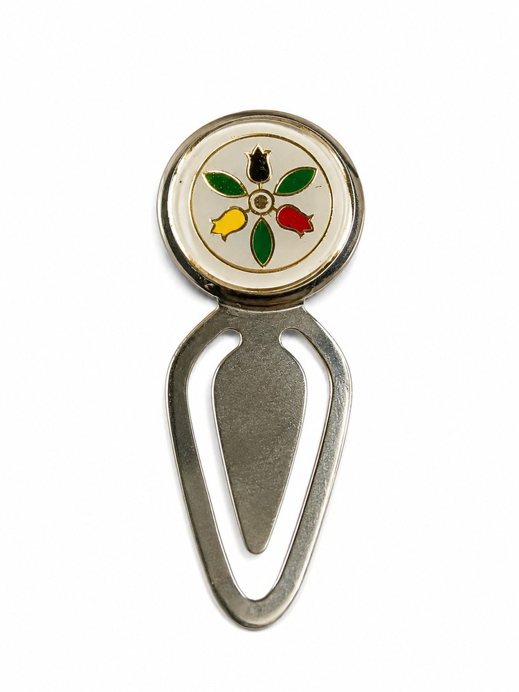 Multicolored Tuliup souvenir metal bookmark clip