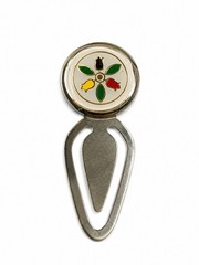 Multicolored Tuliup souvenir metal bookmark clip