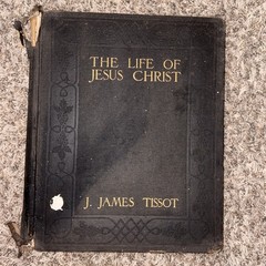 Rare* Signed Life of Jesus Christ Vintage, Gorgeous Stamped Cover, 1900, Tissot