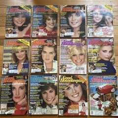Good Housekeeping Magazine Lot 1982 12 issues Lady Di Brooke Shields Linda Gray
