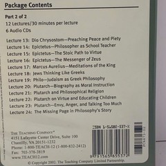 CDs – Great Courses Philosophy & Intellectual History 1 & 2 Luke Timothy Johnson